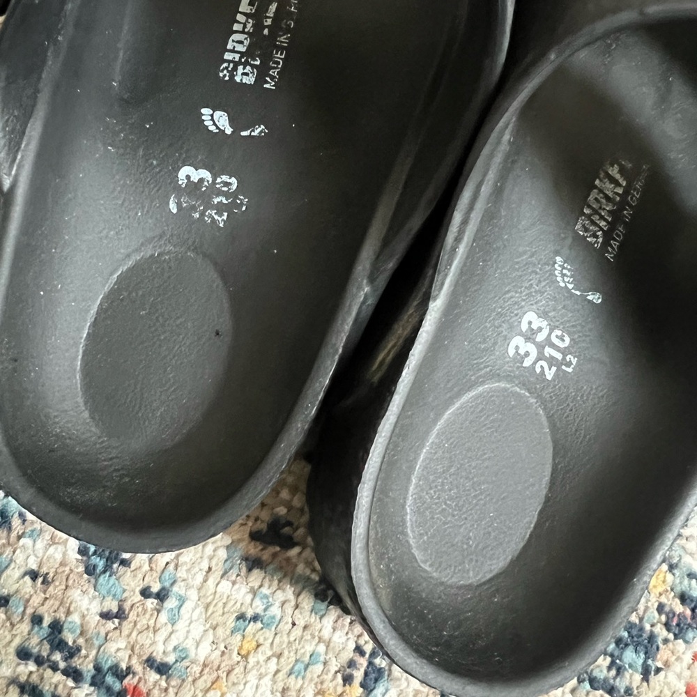 Birkenstock Black Double Strap Sandals - Picture 4 of 7
